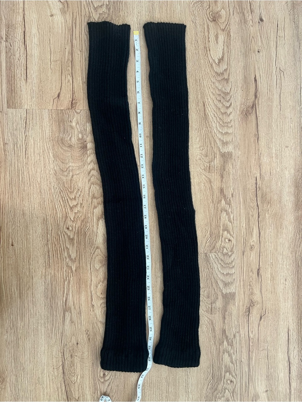 Black Knit Leg Warmers
